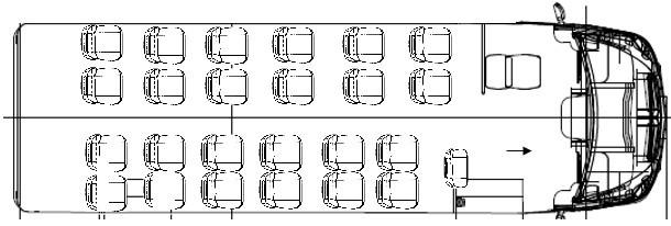 Plan d'aménagement de l'Iveco Atomic Mini Cabrio