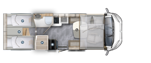 Grundriss Eura Mobil Integra Line GT 726 EF